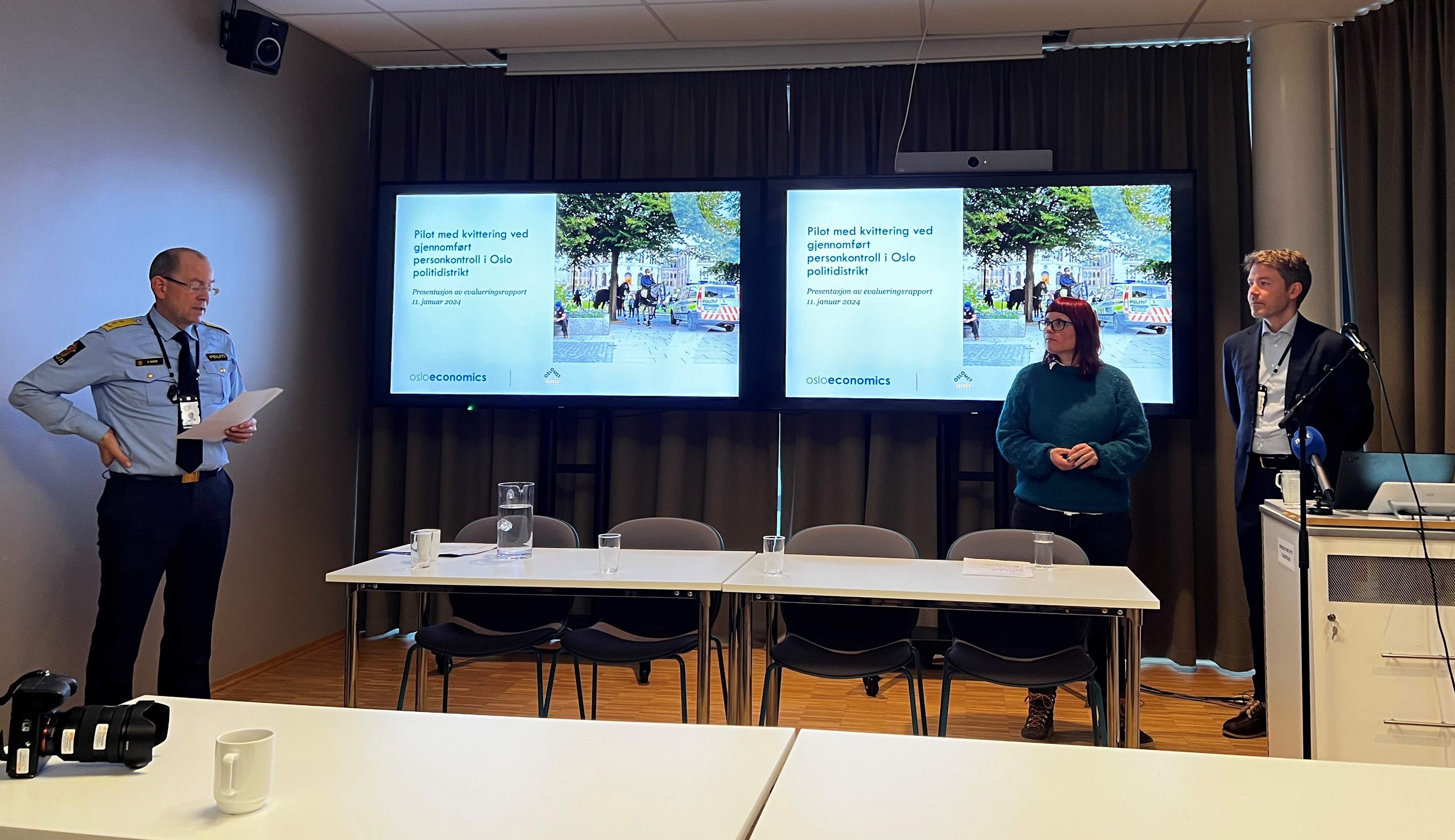 Presentasjon av evaluering av kvitteringsordning (Foto: privat)