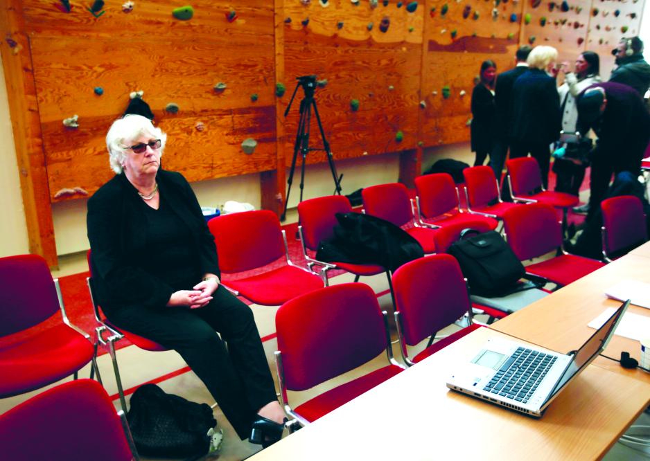 I rettssaken hvor Anders Behring Breivik stevnet staten for brudd på menneskerettighetene vitnet Randi Rosenqvist om samtaler hun hadde hatt med ham. (Foto: Lise Åserud / NTB)