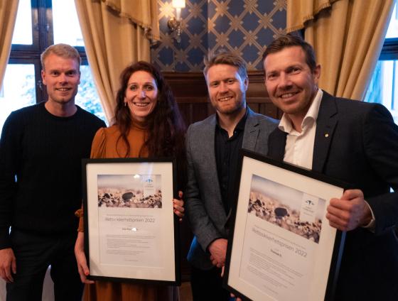 Vinnere av Rettssikkerhetsprisen 2022 (Foto: TIL)