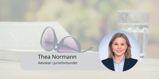 Thea Normann (Foto: Juristforbundet/Pixabay)