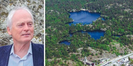 Flyfoto over Baneheia i Kristiansand. (Foto: Lise Åserud / NTB )