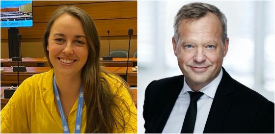 Frida Fostvedt og Stig L. Bech (Foto: privat/Wiersholm)