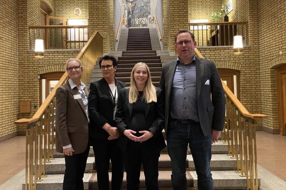 F.v. Benedicte Gram-Knutsen, Ingunn Foss, Mari Holm Lønseth og Sverre Bromander (Foto: Juristforbundet)