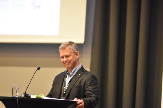 Curt på landsmøte. Foto: Tore Letvik