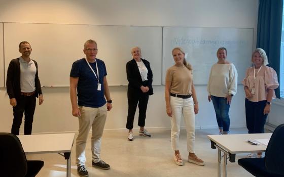 F.v. Erlend Marius Malme, Per Ørnulv Thorbjørnsen, Rannveig Sørskaar, Benedicte Gram-Knutsen, Anne Opheim og Reidun Våge Danielsen (Foto: Ole-Martin Gangnes)