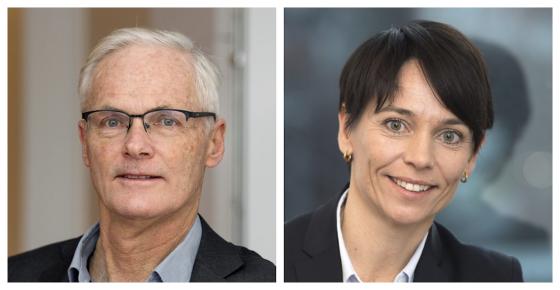 Lars Sørgard og Karin Stakkestad Laastad (Foto: Konkurransetilsynet)