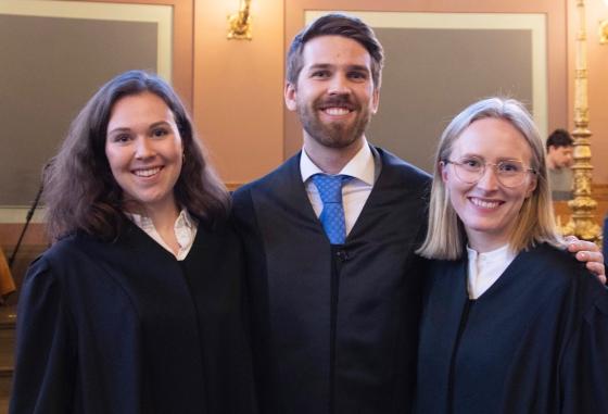 F.v. Maria Hansteen, Benjamin E. Nilsen og Solveig Hodnemyr (Foto: Vibeke Norbye)