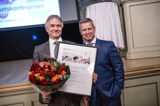 Nils Asbjørn Engstad (t.v.) og Curt A. Lier