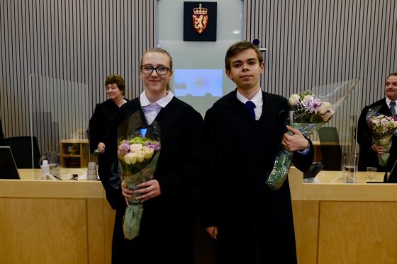 Siv Hedda Hovland og Torstein Helle (Foto: Silje Marnburg Ellefsen, UiS)