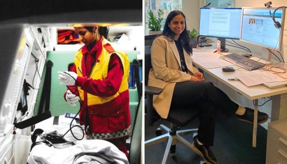 Lise Fyllingen byttet ut jobben som ambulansearbeider med juristjobb i Justisdepartementet. Foto: Privat