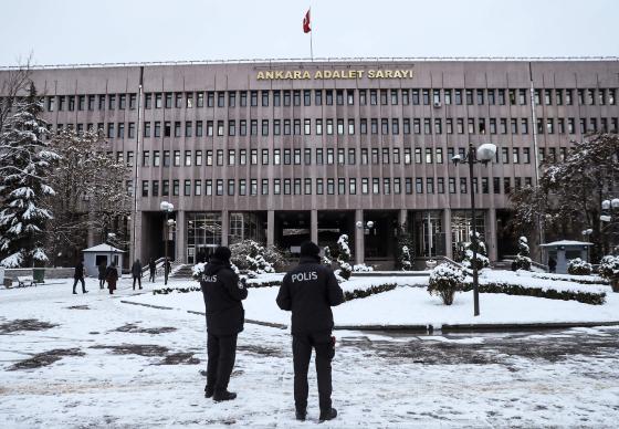 Rettsbygning i Ankara, Tyrkia. Foto: Adem ALTAN / AFP