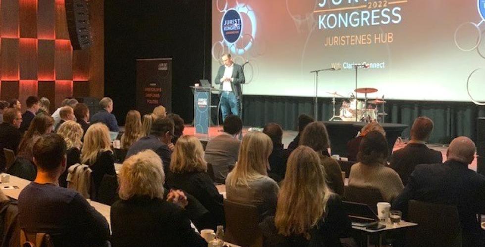 Sverre Bromander åpnet årets juristkongress (Foto: Ole-Martin Gangnes) 