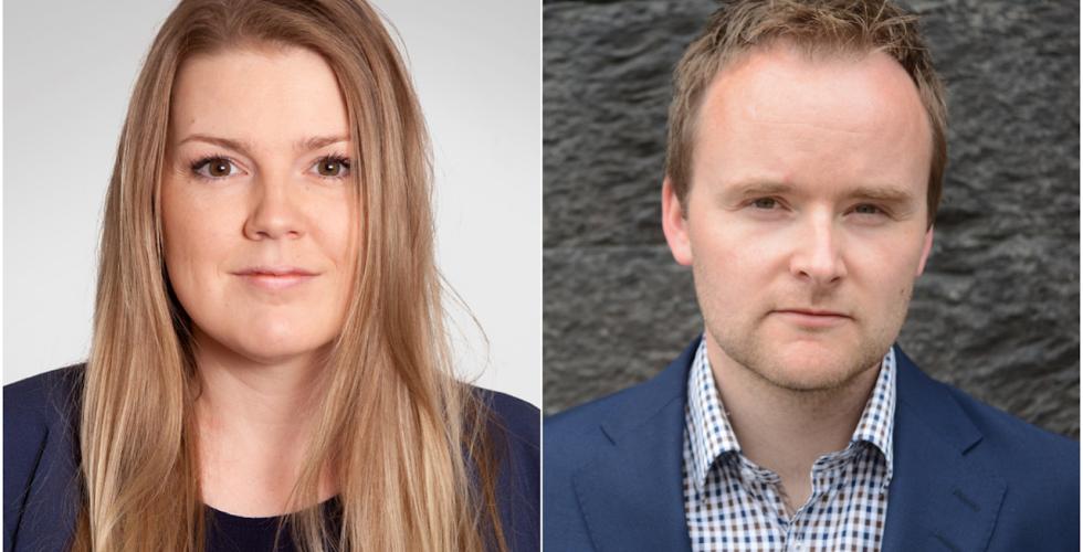 Katrine Holter og Eirik Holmøyvik (Foto: Politihøgskolen/Kim E. Andreassen, UiB)