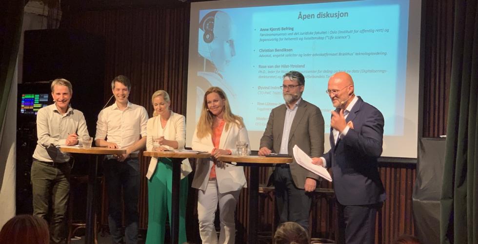 F.v. Finn Myrstad, Øyvind Indrebø, Rose van der Hilst-Ytreland, Anne Kjersti Befring, Christian Bendiksen og Frode Preber Ettesvold (Foto: Ole-Martin Gangnes) 
