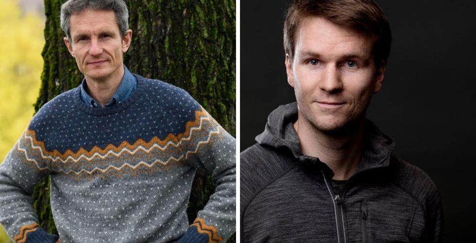 Anders Gulowsen, leder i Naturvernforbundet og Erlend Tellnes, fagrådgiver i Greenpeace. Foto: Naturvernforbundet / Johanna Hanno i Greepeace