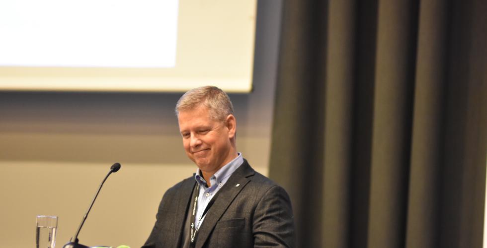 Curt på landsmøte. Foto: Tore Letvik