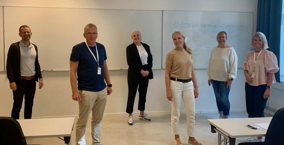 F.v. Erlend Marius Malme, Per Ørnulv Thorbjørnsen, Rannveig Sørskaar, Benedicte Gram-Knutsen, Anne Opheim og Reidun Våge Danielsen (Foto: Ole-Martin Gangnes)