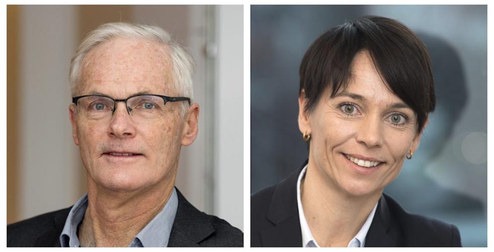Lars Sørgard og Karin Stakkestad Laastad (Foto: Konkurransetilsynet)
