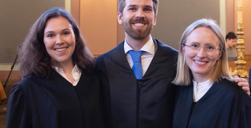 F.v. Maria Hansteen, Benjamin E. Nilsen og Solveig Hodnemyr (Foto: Vibeke Norbye)