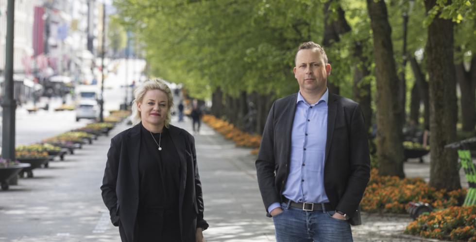 Rannveig Sørskaar og Sverre Bromander (Foto: Thomas Haugersveen)