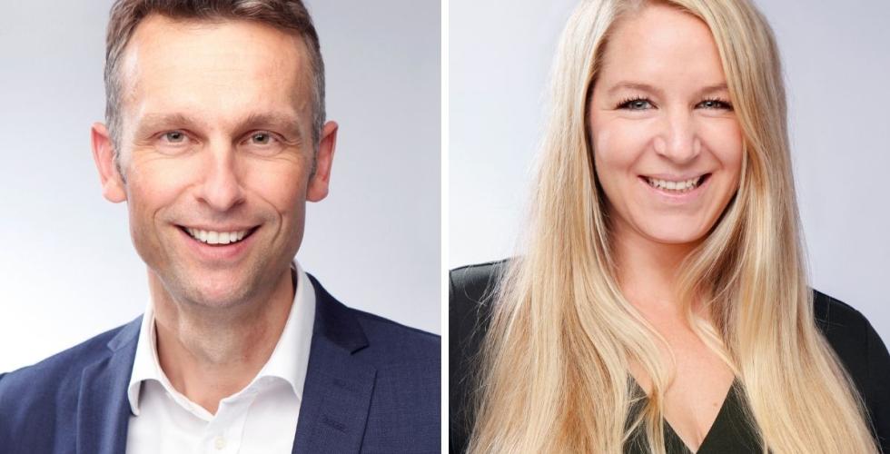 Knut Kroepelien og Nina Helene von Hirsch. (Foto: Caroline  Roka / Energi Norge)